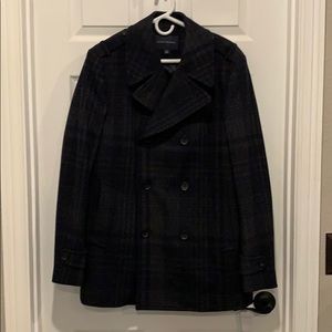 Banana Republic Wool Men’s Navy Peacoat